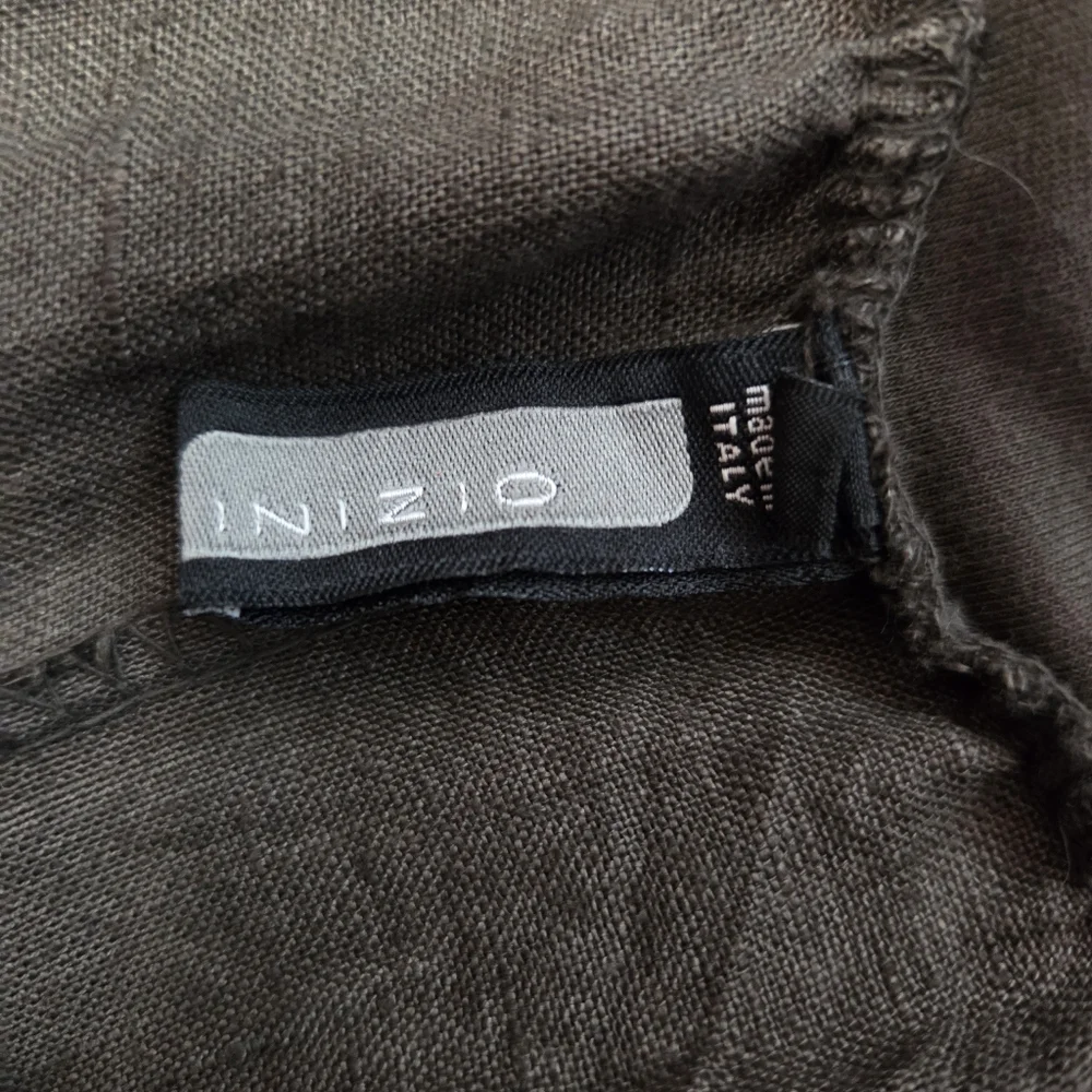 Inizio Brown Magic linen Skirt - Picture 7 of 8